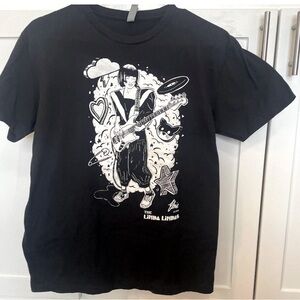 Medium black The Linda Lindas Elouise signature Bassists against Racists shirt